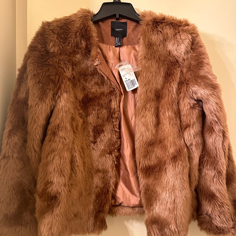 Forever 21 faux fur jacket